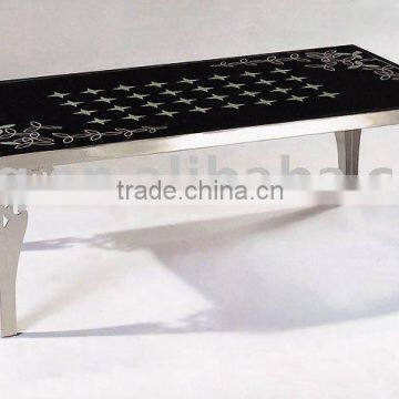 BQ-A026 Metal Glass Coffee Table