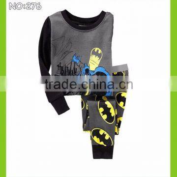 boys batman pajamas kids super hero sleepwear children printed pyjamas girls night dresses 100% cotton long sleeve pijamas