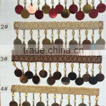 [YZLACE] Tassels Lace Curtains Wholesale 10081