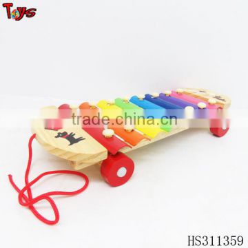 Pull & push lovely dog wooden xylophone prices