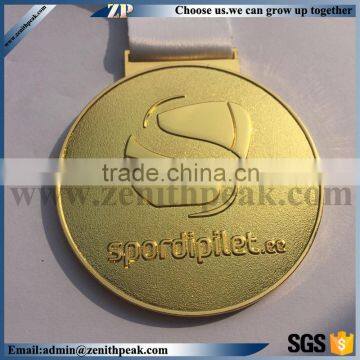 free artwork promotional sport gold medals/plating gold medals/shinny gold medal