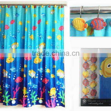 Factory Can Supply Directly Lovely Shower Curtain Waterproof;hand Crafted Shower Curtain photo-2