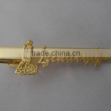 gold plated tie pin for promotion