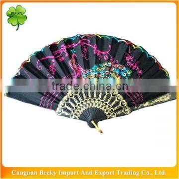 Fancy beautiful durable colorful Chinese style promotion hand fan