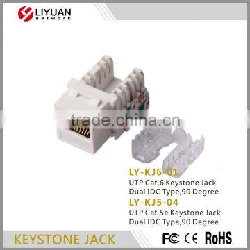 LY-KJ6-01 UTP Cat.6 Keystone Jack krone rj45 modular jack