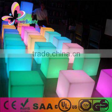 2016PowerBeauty new replacebale battery outdoor glowing 3d led light cube