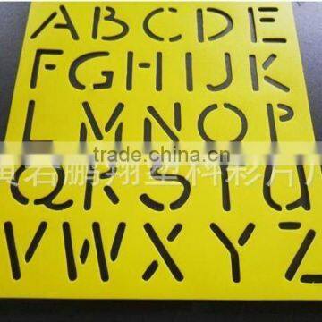 plastic letter template