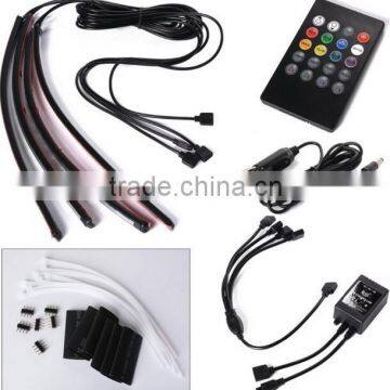 Car atmosphere wires glow dimmable car interior led lights