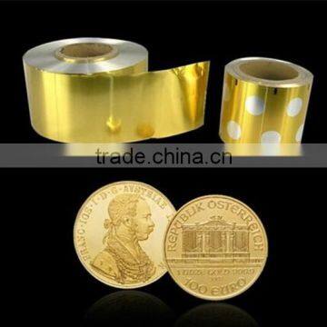 Gold Coin Chocolate Aluminum Foil Roll with FDA certificate factory price