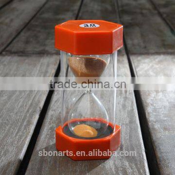 plastic sand timer/sand clock for children