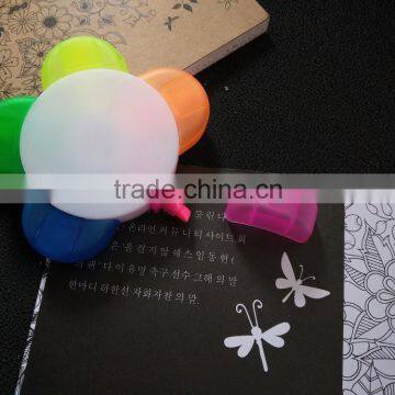 high quality hot selling Promotional gift flower shaped highlighter pen