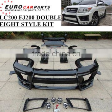 New arrival LC200 FJ200 car body kit fit for land crusier M/C DOUBLE EIGHT style FRP WITH CARBON FIBER