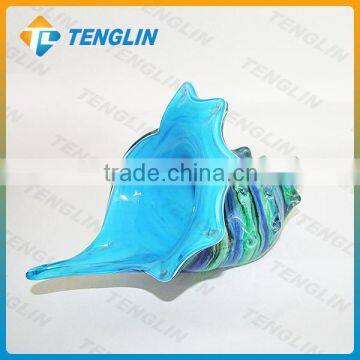 Murano Hand Blown Art Glass Conch Sculpture
