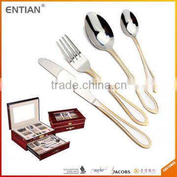 Dinnerware set gold plated flatware 72 pcs gottinghen cutlery set