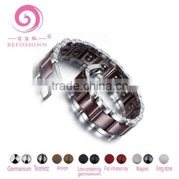 Negative Ion Infrared Germanium Tourmaline Health Energy Zircon Bio Magnetic Tungsten Bracelets photo-2