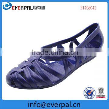 Top Trendy Sweet Girls Jelly Slippers Concise Style Pvc Flops Hot Flat Jelly Shoes Sandals Designer 2015 Pvc Beach Sandals photo-2