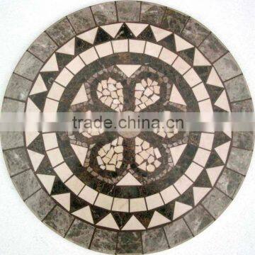 classical marble tile round mosaic medallion for floor