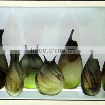 Sand Art Glass Vases