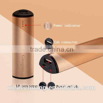 Light Weight Triangle Golden Power Bank for Promotional Gift photo-2