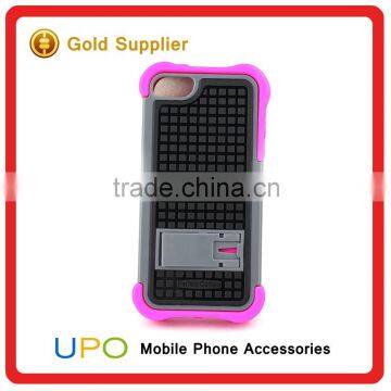 [UPO] High Quality Rubber Combo Armor Mobile Phone Cover Case for IPhone 5 With Kickstand photo-2