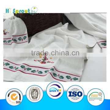 wholesale christmas BABY bath towel with embroidery