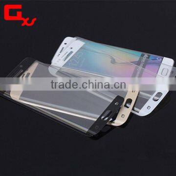 Durable OEM full covered HD clear 9H tempered glass screen protector for samsung galaxy s6 edge