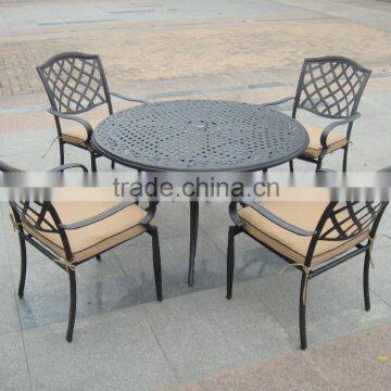 Cast Aluminium outdoor garden furniture patio set