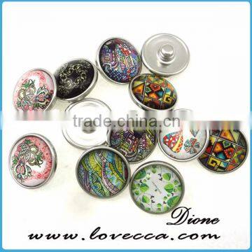 Jewelry Charms Factory Directly Wholesale Green Alloy Personality DIY Bracelets Press Snap Button