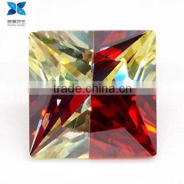 high quality loose square multicolors CZ stone for wholesale