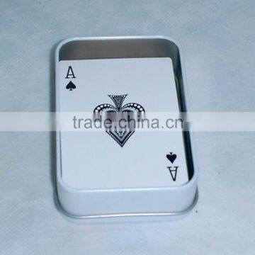 Rectangle tin box, playing card tin box