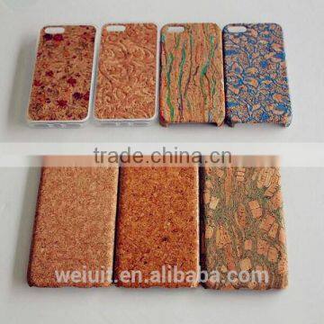 eco-friendly cork case for iphone 5, brand-new & fashionable colorful cork