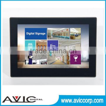 wall mounting shelves 21.5 inch lcd wall mount android LED display monitor for bus digital signage