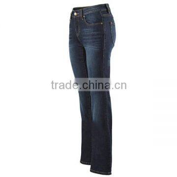 Custom Jeans Pants Fashion Dark Blue Ladies Low Waist Jeans photo-3