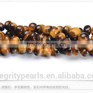 8*10mm Irregular Shape Factory Price Natural Yellow Tiger Eye Stone photo-2