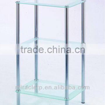 Glass Bathroom Corner Shelf