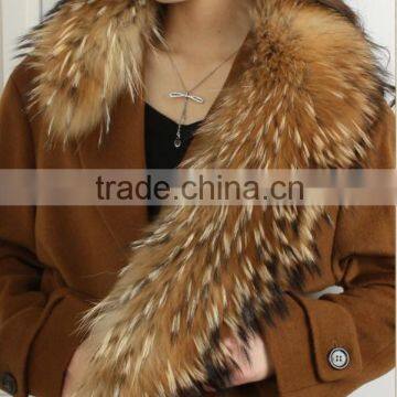 custom made accept raccoon fur collar 14E15