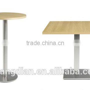 cheap price restaurant furniture wooden table top metal table base durable dining table