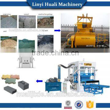 QT4-15 Fully Automated Concrete Hollow Block Making Machine