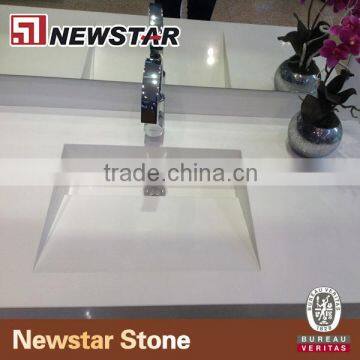 Newstar premier white synthetic quartz vanity top