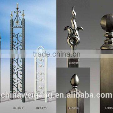 Decorative acoustic wrought iron room divider