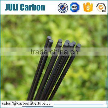 Juli factory best quality high strenght carbon fiber rod/carbon fiber solid tube