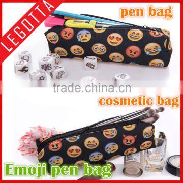 Wholesale Cheap Price Innovative Emoji Series Popular School Fabric Pen Case