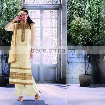 Indian Designer Salwar Work With Net Suit Neck Border Wear Corner Borders Salwar Kameez photo-2