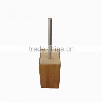 Factory Supply Bamboo Toilet Brush Holder Together With Brush