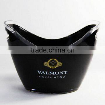 customized plastic double color beer cooler bucket for promotion