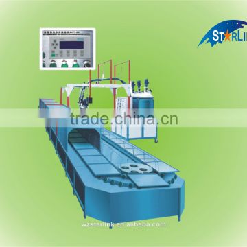 New Wenzhou Starlink Hot Sale Low Price 19m 60 stations Production Line polyurethane moulding shoe injection machine