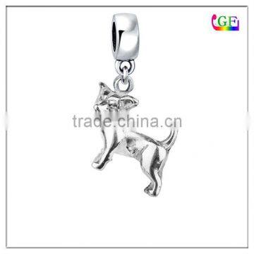 Custom metal drop charm chihuahua dangle bead pendant