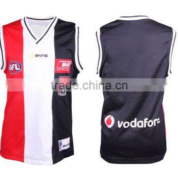 Long sleeved/sleeveless sublimated footy jumper