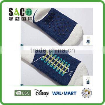 Star and Shoelace Terry Anti Baby Socks photo-5
