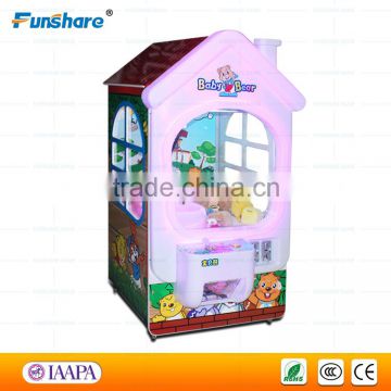 Funshare 2015 hot sale kids game machine crane claw machine toy catcher machine